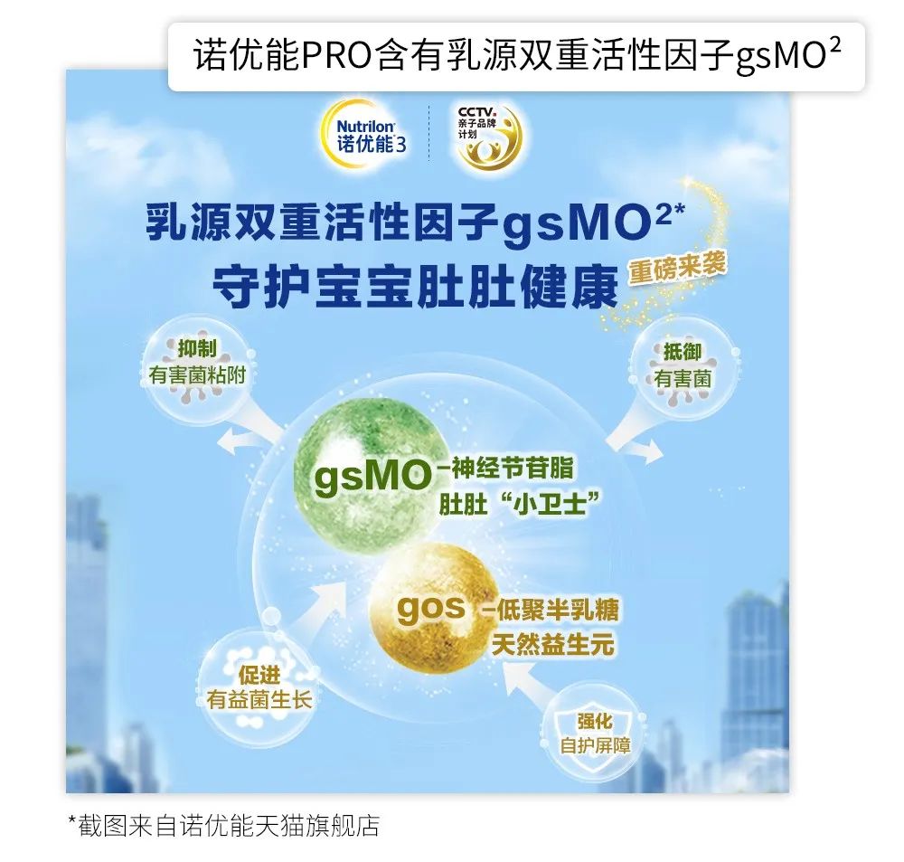 诺优能PRO含有乳源双重活性因子gsMO2